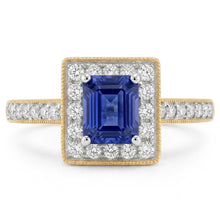 Natural Sapphire Ring 2ct - Yellow Gold 14K