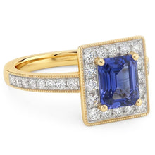 Natural Sapphire Ring 2ct - Yellow Gold 14K