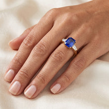 Natural Sapphire Ring 2ct - Yellow Gold 14K