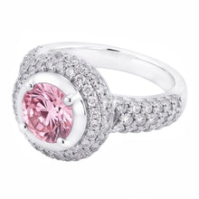 Natural Sapphire Ring 3.21ct - White Gold 14K