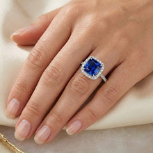 Natural Sapphire Ring 3.25ct - White Gold 14K