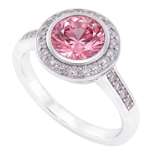 Natural Sapphire Ring 3.40ct - White Gold 14K