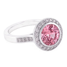 Natural Sapphire Ring 3.40ct - White Gold 14K