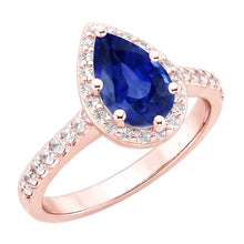 Natural Sapphire Ring 3.50ct - Rose Gold 14K