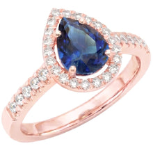 Natural Sapphire Ring 3.50ct - Rose Gold 14K