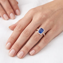 Natural Sapphire Ring 3.50ct - Rose Gold 14K