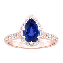 Natural Sapphire Ring 3.50ct - Rose Gold 14K
