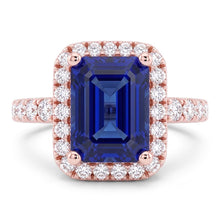 Natural Sapphire Ring 3.50ct - Rose Gold 14K