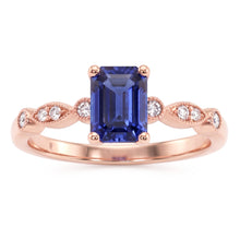 Natural Sapphire Ring 3.50ct - Rose Gold 14K