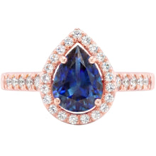 Natural Sapphire Ring 3.50ct - Rose Gold 14K