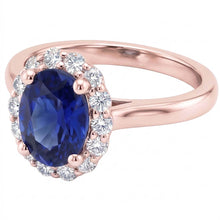 Natural Sapphire Ring 3.50ct - Rose Gold 14K
