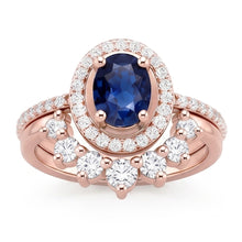Natural Sapphire Ring 3.50ct - Rose Gold 14K