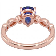 Natural Sapphire Ring 3.50ct - Rose Gold 14K
