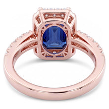 Natural Sapphire Ring 3.50ct - Rose Gold 14K