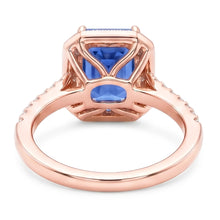 Natural Sapphire Ring 3.50ct - Rose Gold 14K