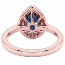 Natural Sapphire Ring 3.50ct - Rose Gold 14K