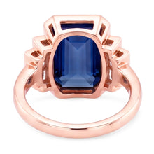 Natural Sapphire Ring 3.50ct - Rose Gold 14K