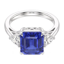 Natural Sapphire Ring 3.50ct - White Gold 14K