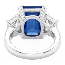 Natural Sapphire Ring 3.50ct - White Gold 14K