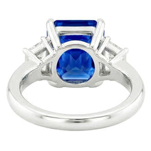 Natural Sapphire Ring 3.50ct - White Gold 14K