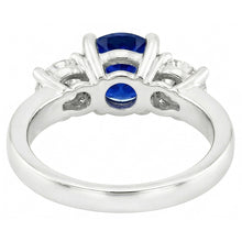 Natural Sapphire Ring 3.50ct - White Gold 14K