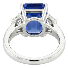 Natural Sapphire Ring 3.50ct - White Gold 14K