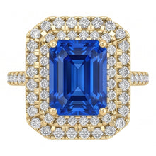 Natural Sapphire Ring 3.50ct - Yellow Gold 14K
