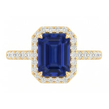 Natural Sapphire Ring 3.50ct - Yellow Gold 14K