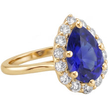 Natural Sapphire Ring 3.50ct - Yellow Gold 14K