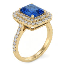 Natural Sapphire Ring 3.50ct - Yellow Gold 14K