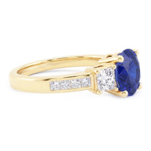 Natural Sapphire Ring 3.50ct - Yellow Gold 14K