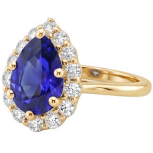 Natural Sapphire Ring 3.50ct - Yellow Gold 14K