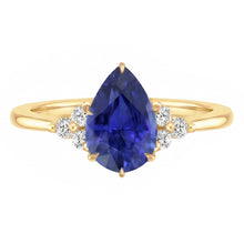 Natural Sapphire Ring 3.50ct - Yellow Gold 14K