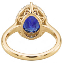 Natural Sapphire Ring 3.50ct - Yellow Gold 14K
