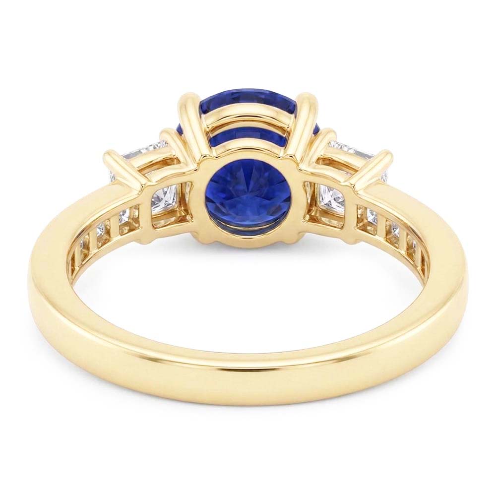 Natural Sapphire Ring 3.50ct - Yellow Gold 14K
