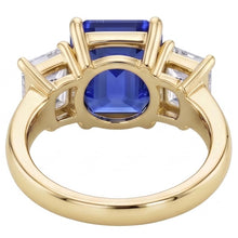 Natural Sapphire Ring 3.50ct - Yellow Gold 14K
