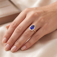 Natural Sapphire Ring 3.50ct - Yellow Gold 14K