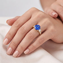 Natural Sapphire Ring 3.50ct - Yellow Gold 14K