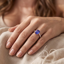 Natural Sapphire Ring 3ct - Rose Gold 14K