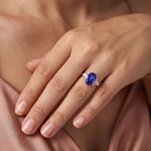 Natural Sapphire Ring 3ct - Rose Gold 14K