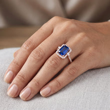 Natural Sapphire Ring 3ct - Rose Gold 14K