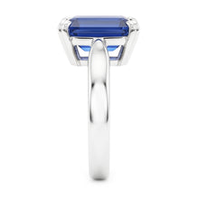 Natural Sapphire Ring 3ct - White Gold 14K