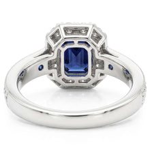 Natural Sapphire Ring 3ct - White Gold 14K