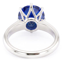 Natural Sapphire Ring 3ct - White Gold 14K