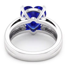 Natural Sapphire Ring 3ct - White Gold 14K