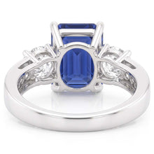 Natural Sapphire Ring 3ct - White Gold 14K