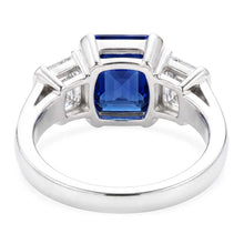 Natural Sapphire Ring 3ct - White Gold 14K