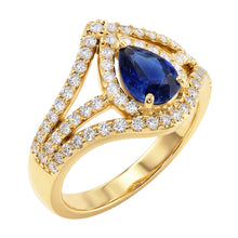 Natural Sapphire Ring 4.50ct - Rose Gold 14K