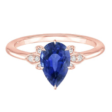 Natural Sapphire Ring 4.50ct - Rose Gold 14K