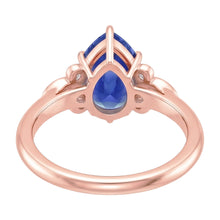 Natural Sapphire Ring 4.50ct - Rose Gold 14K